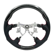 画像をギャラリービューアに読み込む, NRG 12-23 Toyota Tacoma OEM Plus Carbon Fiber Steering Wheel w/ Red Stitch &amp; Red Center Mark