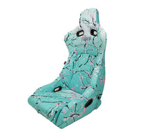 画像をギャラリービューアに読み込む, NRG Prisma Lab Reclinable Bucket Racing Seat - Pair (Tan Vegan Suede)