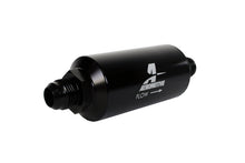 画像をギャラリービューアに読み込む, Aeromotive In-Line Filter - (AN -10 Male) 40 Micron Stainless Mesh Element Bright Dip Black Finish