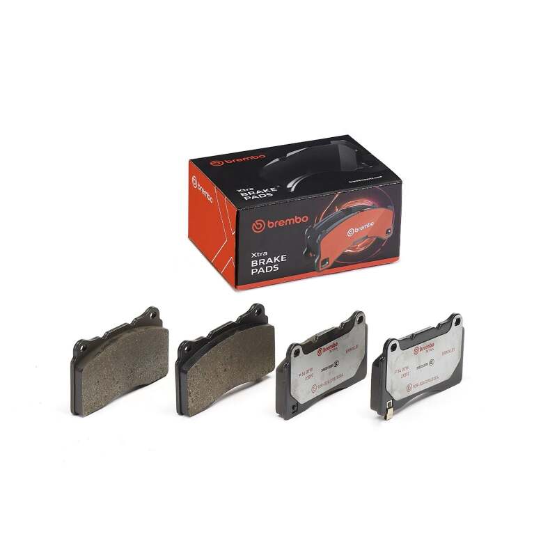 Brembo OE 03-15 Mitsubishi Lancer Evo/04-17 Subaru STI XTRA Brake Pad Set - Front