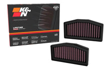 画像をギャラリービューアに読み込む, K&amp;N 2024 BMW R1300GS Replacement Air Filter (Set of 2)