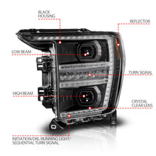 画像をギャラリービューアに読み込む, ANZO 21-23 Ford F150 LED Projector Headlight w/Switchback+Sequential - Black (Driver Side Only)