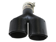 画像をギャラリービューアに読み込む, aFe Takeda 2.5in 304 Stainless Steel Clamp-on Exhaust Tip Driver side 2.5in Inlet 4in Dual-Carbon