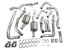 画像をギャラリービューアに読み込む, AWE Tuning 2025+ RAM 1500 RHO 3.0 I6 TT 0FG Dual Rear Exit Cat-Back Exhaust - Chrome Silver Tips