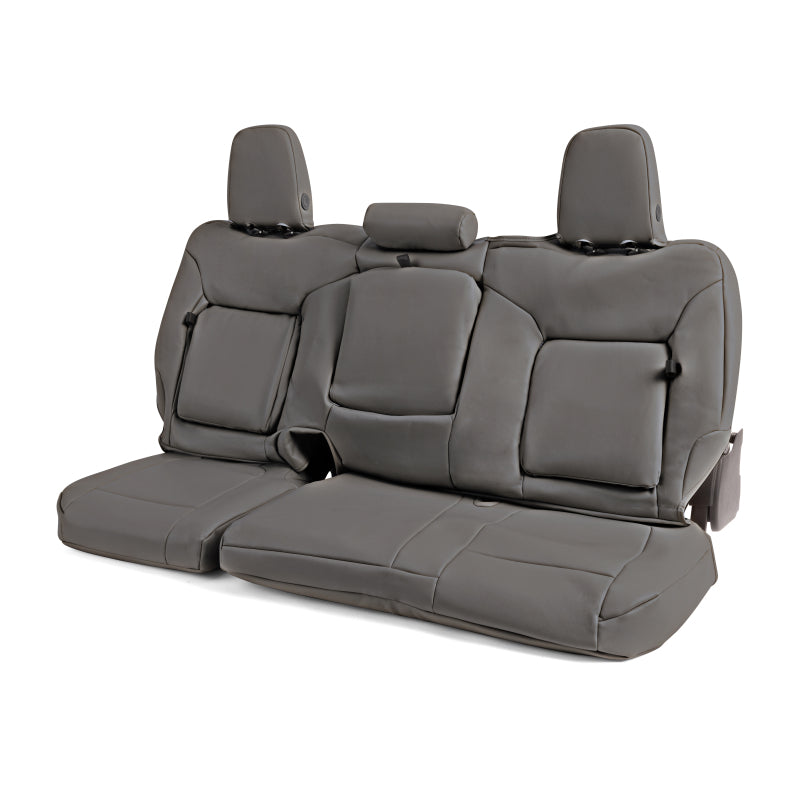 Covercraft 15-24 Ford Transit Leatherette PrecisionFit Custom Front Row Seat Covers - Stone