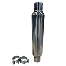 画像をギャラリービューアに読み込む, Kooks 2.5in Round Clamp In Muffler 14in Long Polished Stainless Steel