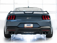 画像をギャラリービューアに読み込む, AWE 2024 Ford Mustang GT Fastback S650 RWD Track Edition Cat-Back Exhaust w/ Quad Chrome Silver Tips