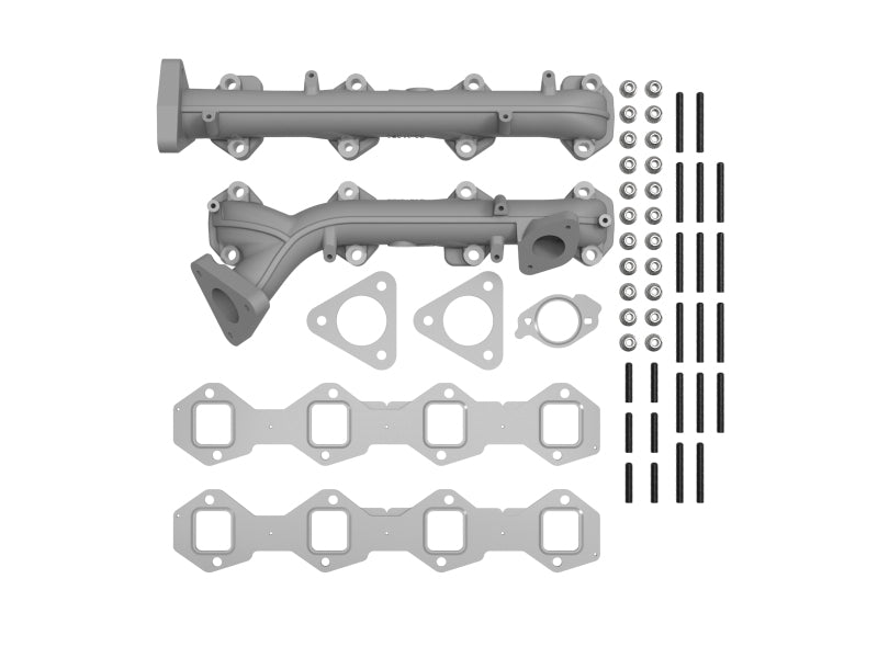 aFe BladeRunner Ported Ductile Iron Exhaust Manifold Ford Diesel Trucks 15-19 V8-6.7L (td)