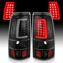 画像をギャラリービューアに読み込む, ANZO 2003-2006 Chevy Silverado 1500 LED Taillights Plank Style Black w/Clear Lens