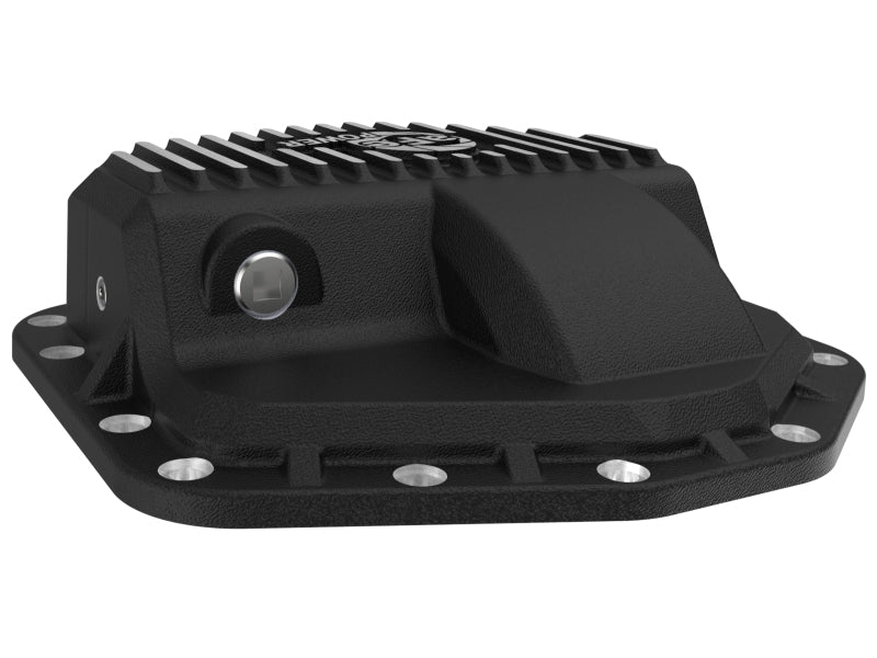 aFe POWER Pro Series Front Diff Cover Black w/ Machined Fins Ford F-250/350 23-26 (Dana M235)