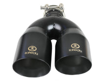 画像をギャラリービューアに読み込む, aFe Takeda 2.5in 304 Stainless Steel Clamp-on Exhaust Tip Passenger Side 2.5in Inlet 4inDual - Black