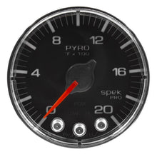 画像をギャラリービューアに読み込む, Autometer Spek-Pro Gauge Pyro. (Egt) 2 1/16in 2000f Stepper Motor W/Peak &amp; Warn Blk/Chrm