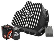 画像をギャラリービューアに読み込む, aFe 011-16 GM Diesel Trucks V8-6.6L LML Engine Oil Pan Black POWER Pro Series w/ Machined Fins