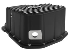 画像をギャラリービューアに読み込む, aFe 011-16 GM Diesel Trucks V8-6.6L LML Engine Oil Pan Black POWER Pro Series w/ Machined Fins