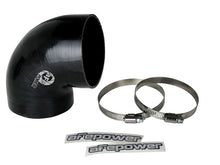 画像をギャラリービューアに読み込む, aFe Magnum FORCE Intake Coupling Kit (3-3/4 IN ID to 3-1/2 IN ID x 90 Deg.) Elbow Coupler - Black