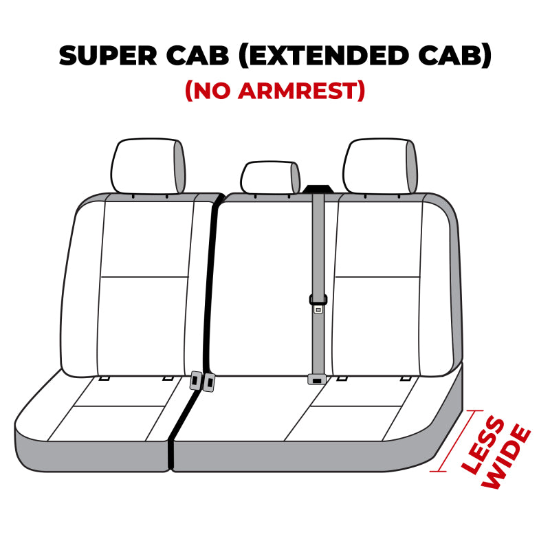 Covercraft 19-24 Ford F-150 Carhartt Super Dux SeatSaver Custom Second Row Seat Covers - Black