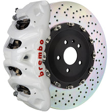 画像をギャラリービューアに読み込む, Brembo 14+ Model S AWD (w/ DC) (Excl Plaid) Rr GT BBK 4Pis Cast 365x29 2pc Rotor Drilled-White