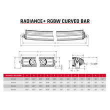 画像をギャラリービューアに読み込む, Rigid Industries Radiance+ Curved 30in. RGBW Light Bar