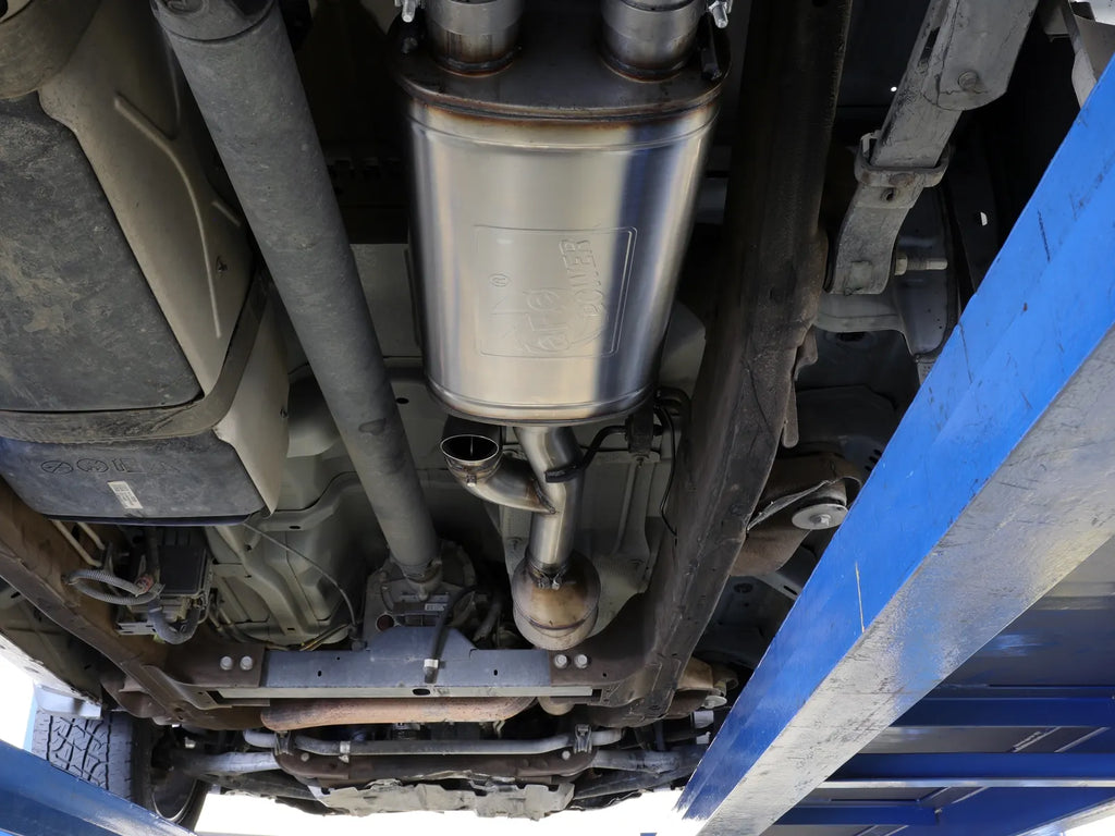 aFe Gemini XV 3in 304 SS Cat-Back Exhaust w/ Cutout 09-18 GM Trucks 4.3L/4.8L/5.3L w/ Black Tips