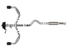 画像をギャラリービューアに読み込む, aFe 23-24 Toyota GR Corolla L3 1.6L (t) Gemini XV 3in to 2-1/2in Cat Back Exhaust w/ Black Tips