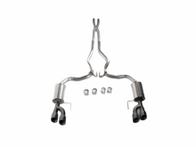 画像をギャラリービューアに読み込む, Roush 18-23 Mustang 5.0L V8 Black Tip Cat Back Exhaust Kit (Quad Tip Non-Active)