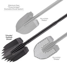 画像をギャラリービューアに読み込む, Go Rhino Xventure Gear Sharktooth Stackable Shovel - Textured Black