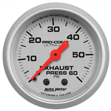 画像をギャラリービューアに読み込む, AutoMeter Ultra-Lite 2-1/16in. 100PSI Exhaust Pressure Digital Stepper Motor Gauge