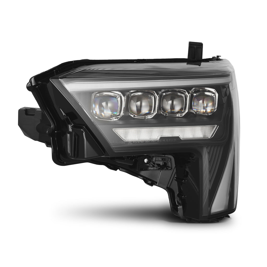 AlphaRex 22-23 Toyota Tundra NOVA-Series Headlights Black w/Amber DRL - Req 810029 OR 810030