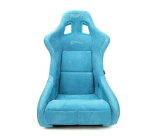 画像をギャラリービューアに読み込む, NRG FRP Bucket Seat (Medium) Prisma-Chromatic Dark Teal Vegan Suede w/ Chameleon Back