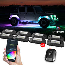 画像をギャラリービューアに読み込む, XK Glow RGBW 8pc Addressable LED Rock Light Kit