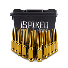画像をギャラリービューアに読み込む, Mishimoto Mishimoto Steel Spiked Lug Nuts M14 x 1.5 24pc Set Gold