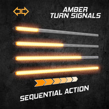 画像をギャラリービューアに読み込む, XK Glow 11In Switchback Grill Lights with Start-up Animation &amp; Sequential Turn Signals