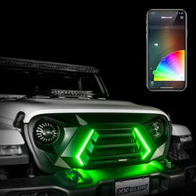 画像をギャラリービューアに読み込む, XK Glow JL Wrangler &amp; Gladiator JT XKCHROME LED Grill Kit (Dual Mode)
