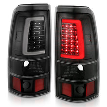 画像をギャラリービューアに読み込む, ANZO 2003-2006 Chevy Silverado 1500 LED Taillights Plank Style Black w/Clear Lens
