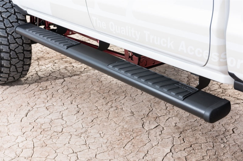 Dee Zee 99-23 Chevrolet/GMC/Dodge/Ford  Full Size Truck Tubes - 6In Oval - Black Steel (RegCab)