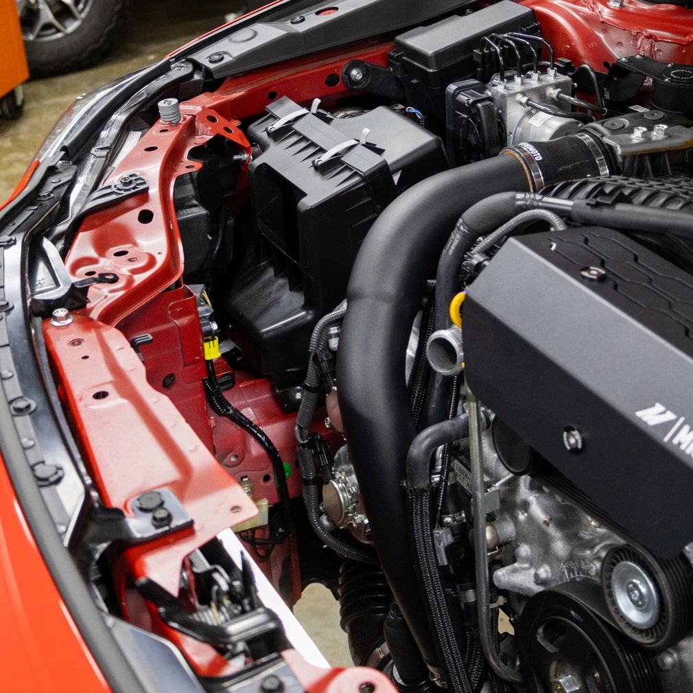 Mishimoto 2022+ Subaru WRX Charge Pipe - Wrinkle Red