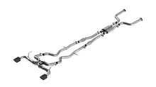 画像をギャラリービューアに読み込む, Borla 16-24 Infinity Q50 (Auto V6) ATAK Cat Back - 4.5in Carbon Fiber Black Anodized Tip