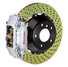 画像をギャラリービューアに読み込む, Brembo 06-12 325i/328i (Excl. xDrive) Rear GT BBK 4 Piston Cast 2pc 345x28 2pc Rotor Drilled-Silver