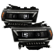 画像をギャラリービューアに読み込む, Spyder 19-22 Dodge Ram 2500 (Halogen Only) Projector Headlights - Black PRO-YD-DR19HDHALSI-SEQ-BK