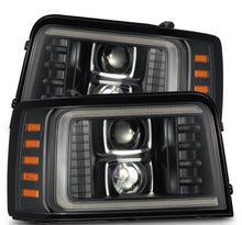 画像をギャラリービューアに読み込む, AlphaRex 92-96 Ford F-Series/Bronco LUXX-Series Proj Headlights Blk w/Actv Light SeqSig &amp; SBDRL