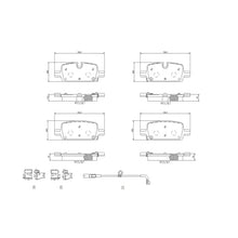 画像をギャラリービューアに読み込む, Brembo OE 21-24 Cadillac Escalade/Suburban/Tahoe/Yukon/Yukon XL Ceramic Brake Pad - Rear