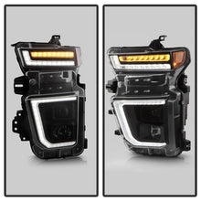 画像をギャラリービューアに読み込む, Spyder 20-23 Chevy Silverado 2500/3500 Proj Headlights - LED DRL - Black PRO-YD-CSHD20SI-SEQ-BK