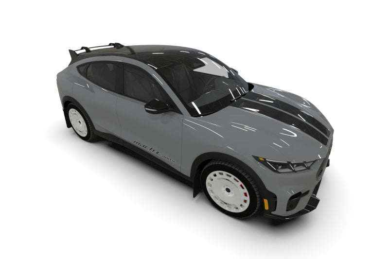 Rally Armor 2021-26 Ford Mach-E Rally Edition Black UR Mud Flap Metallic Black Logo