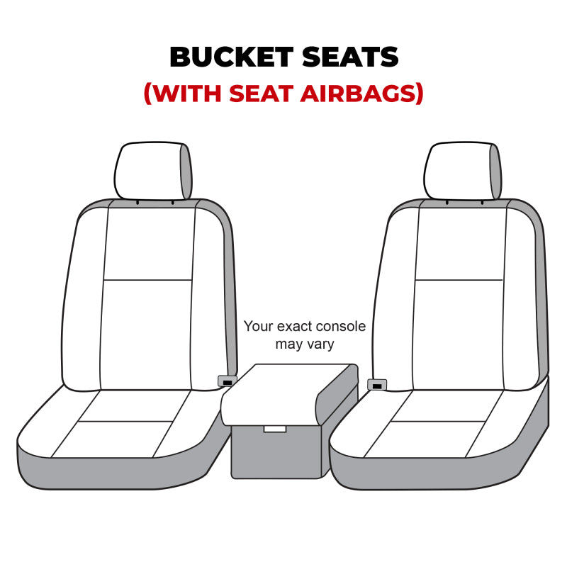Covercraft 19-24 Dodge Ram Waterproof Polyester SeatSaver Custom Front Row Seat Covers - Grey