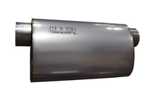 画像をギャラリービューアに読み込む, Kooks 3in Oval Offset/Offset (Same Side) Muffler 14in Long Body Stainless Steel