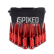 画像をギャラリービューアに読み込む, Mishimoto Mishimoto Steel Spiked Lug Nuts M12 x 1.5 24pc Set Red