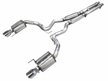 画像をギャラリービューアに読み込む, AWE Tuning 2024 Ford Mustang GT Fastback S650 RWD Touring Catback Exhaust w/ Dual Chrome Silver Tips