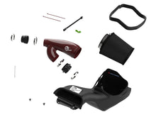 画像をギャラリービューアに読み込む, aFe 17-24 Ford F-150 Track Series Red Kevlar Carbon Fiber C/A Intake System w/Black Pro 5R Filter