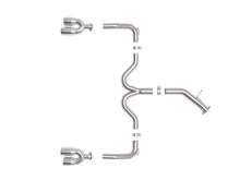 画像をギャラリービューアに読み込む, aFe 22-24 Kia Forte GT 1.6L 3in-2.5in 304 Stainless Steel Axle-Back Exhaust w/ Polished Tips