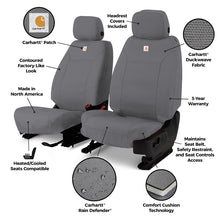 画像をギャラリービューアに読み込む, Covercraft 25-26 Toyota 4Runner Carhartt PrecisionFit Custom 1st Row Seat Covers - Gravel